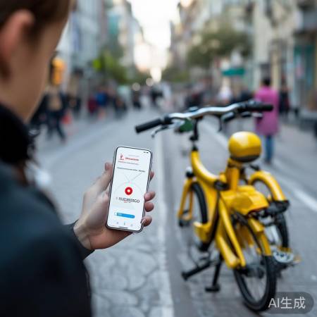 “用APP轻松找小黄车”