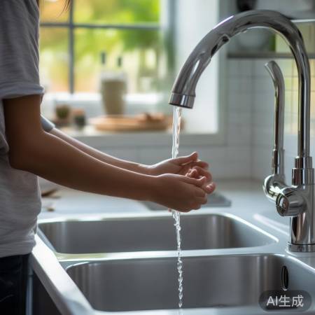 “清洁后关水阀，节水又环保。”