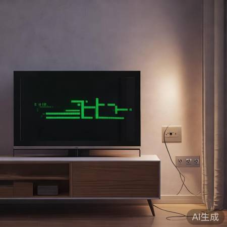 电源问题或接触不良，电视自动关