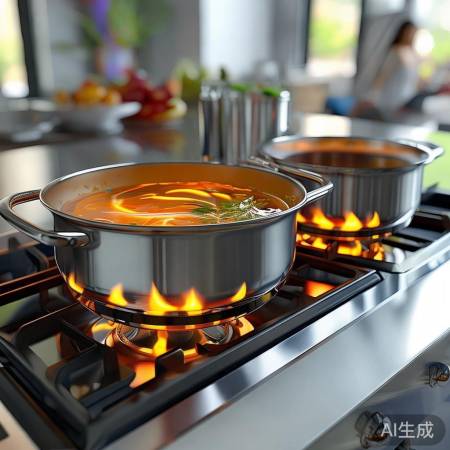 双圆柱火头，烹饪更灵活