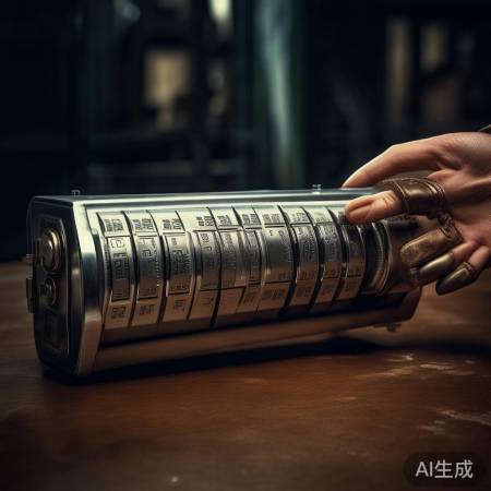 机械密码锁，轻柔旋转开保险柜。