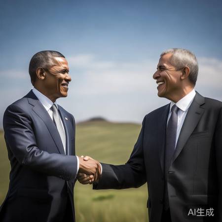 历史握手，友谊桥梁