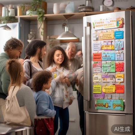 冰箱贴谜语，家庭互动乐学