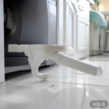 检查洗衣机排水管，防止松动老化
