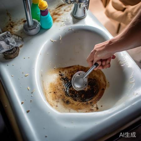 地漏清洁，保持通畅