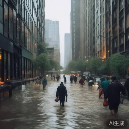 暴雨侵袭，石门县积水严重