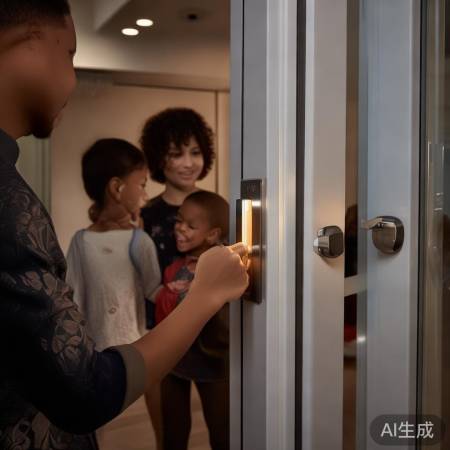 指纹锁安全便捷，一键保障家安！