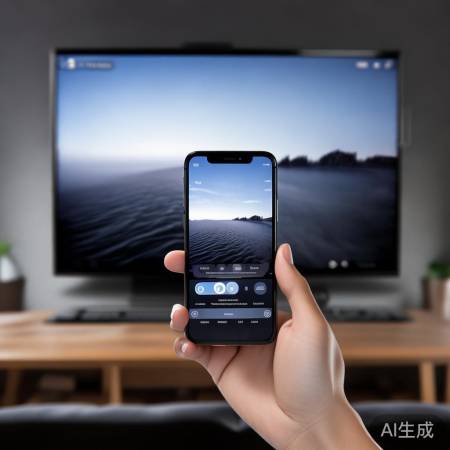 手机连接电视，投屏成功