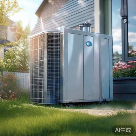 空气能供热，冬夏两用宝。