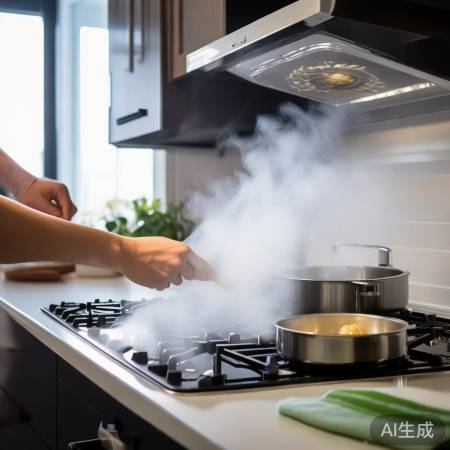 油烟机防黄窍门：大火排烟，后吹