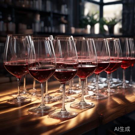 红酒杯整齐，分类易找
