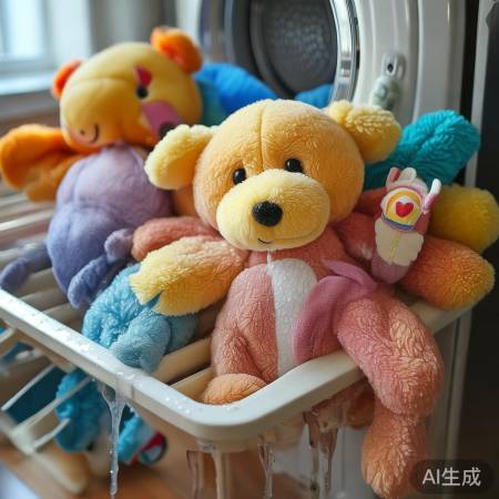玩偶洗完晾干，避免阳光直射。