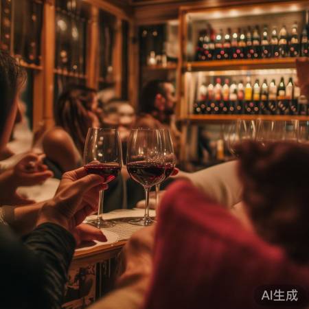 沙发红酒，惬意生活