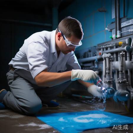 肥皂水检漏，速闭阀修封。
