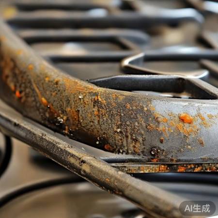 燃气灶支架高温油烟致变色