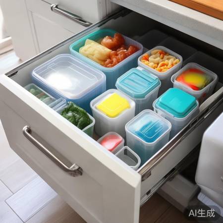 冰箱抽屉收纳整齐