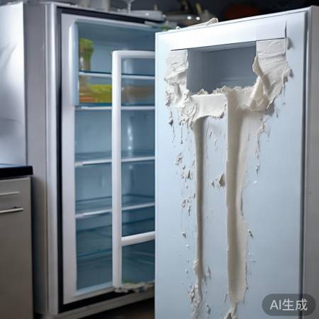 冰箱门封条老化，冷气泄露，温度