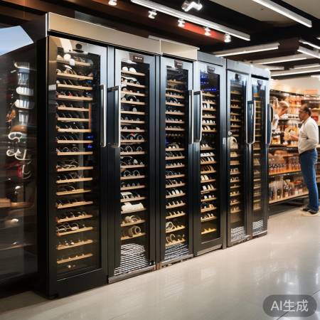 红酒柜价格差异大，进口品牌贵。