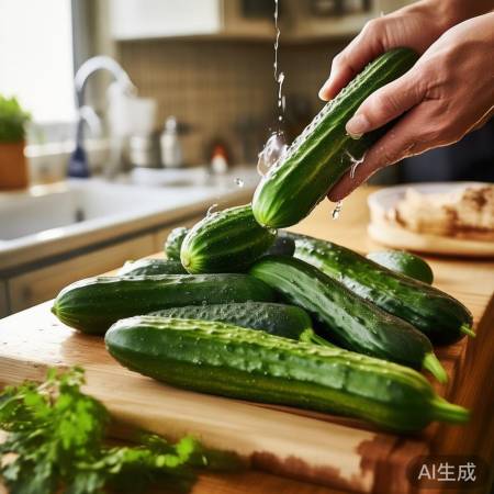 “黄瓜洗澡防变质”