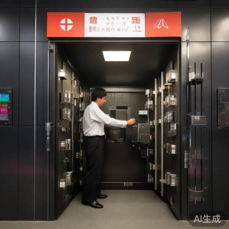 交通银行保险柜，双重密码，安全