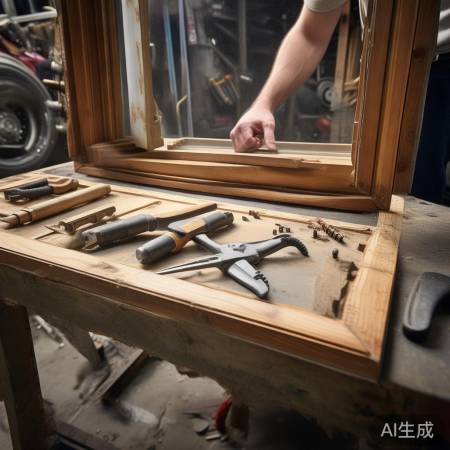 备工具，手套，轻松拆纱窗。