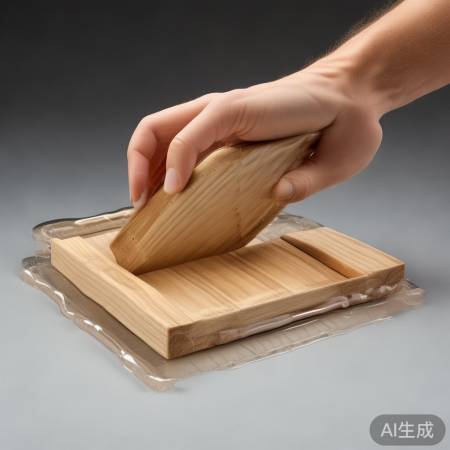 鞋垫背固定木块，确保稳固不滑动