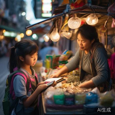 母女摆摊追梦