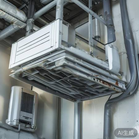 空调支架轴承异常，观察震动噪音