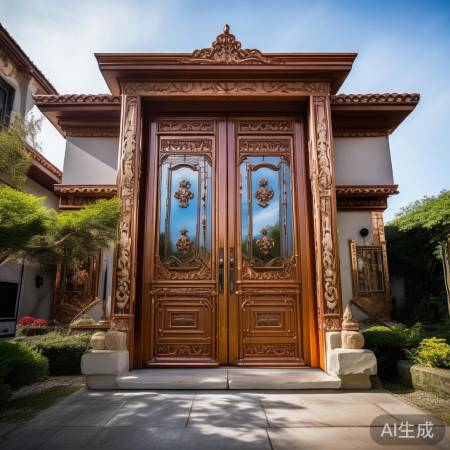 铜艺防盗门，守护家安全。