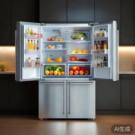 法式四门冰箱，分区存储，食材新