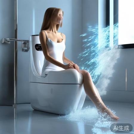 智能马桶自动洗烘，女性福音！