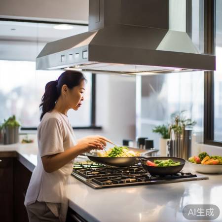 厨房油烟机高度适中