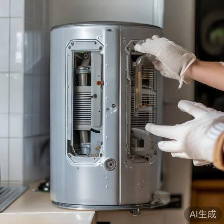 热水器加热棒故障，拆壳检查换新