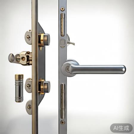 高层防盗门锁具构造及关闭方法