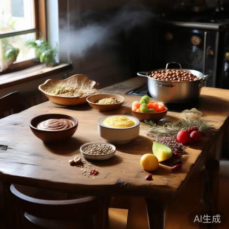 早餐小米粥，晚餐鱼瘦肉