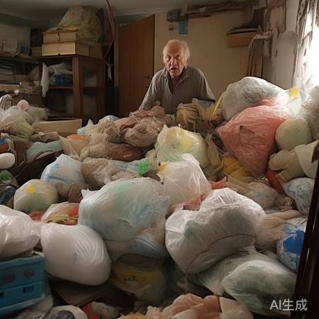 老人家中惊现218袋垃圾