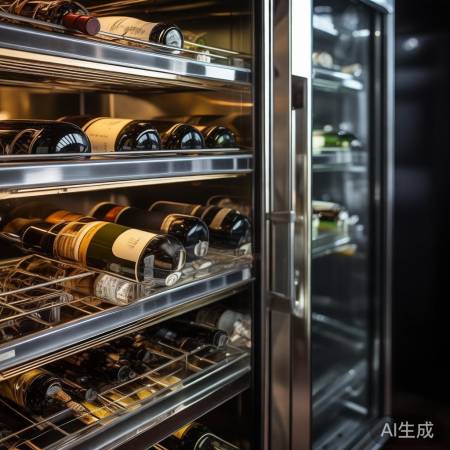 红酒柜材质：不锈钢、木材、玻璃