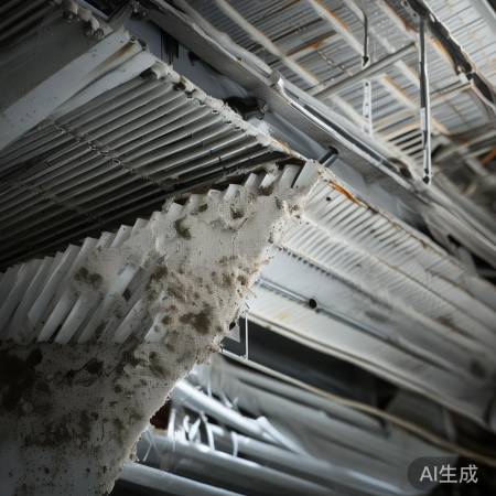 空调内部污垢，定期清洗保制冷。
