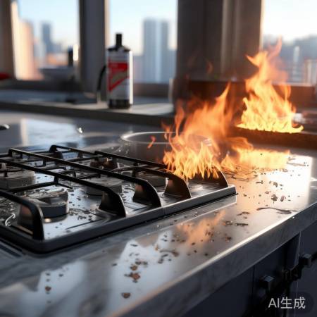 酒精燃气灶，清理防火灾
