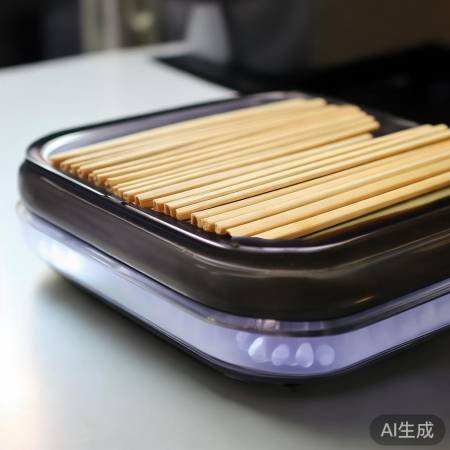 “筷子消毒，健康生活”