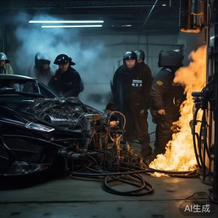 点火测试，调整火焰至蓝色
