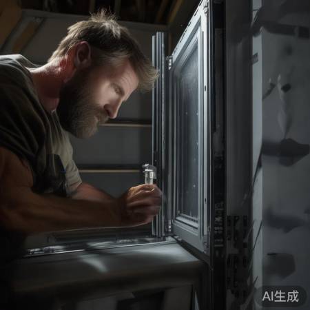 检查防盗门牢固度