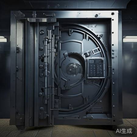 银行保险柜：厚实多层门，高科技