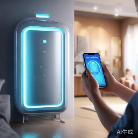 “美的空气能，智能控温节能家”
