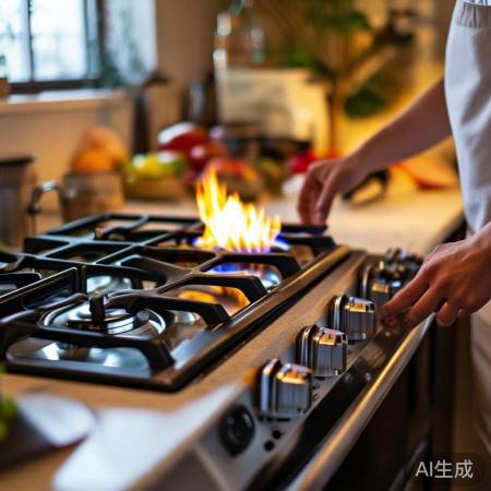 燃气灶火焰调节方便，安全易用
