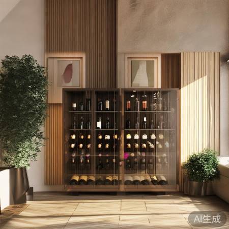 红酒柜背景，轻松打造优雅氛围