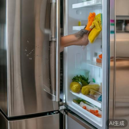 冰箱常清理，干燥无水珠