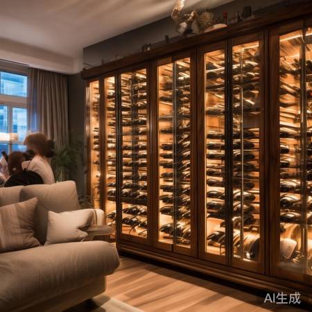 红酒柜墙面摆件，时尚家居新选择