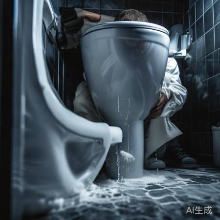 拆卸马桶底座，螺丝刀助力。